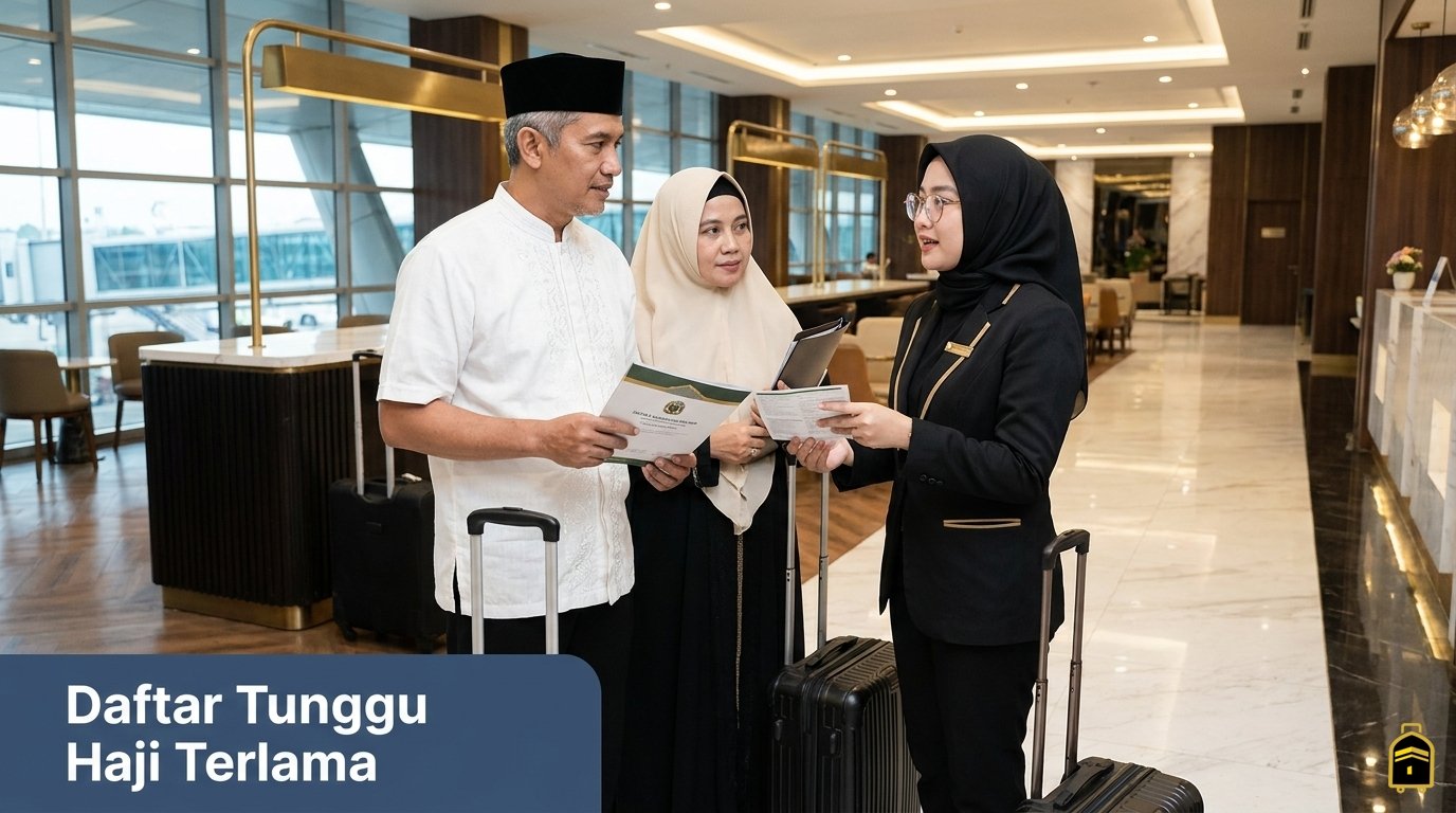 daftar tunggu haji terlama di indonesia