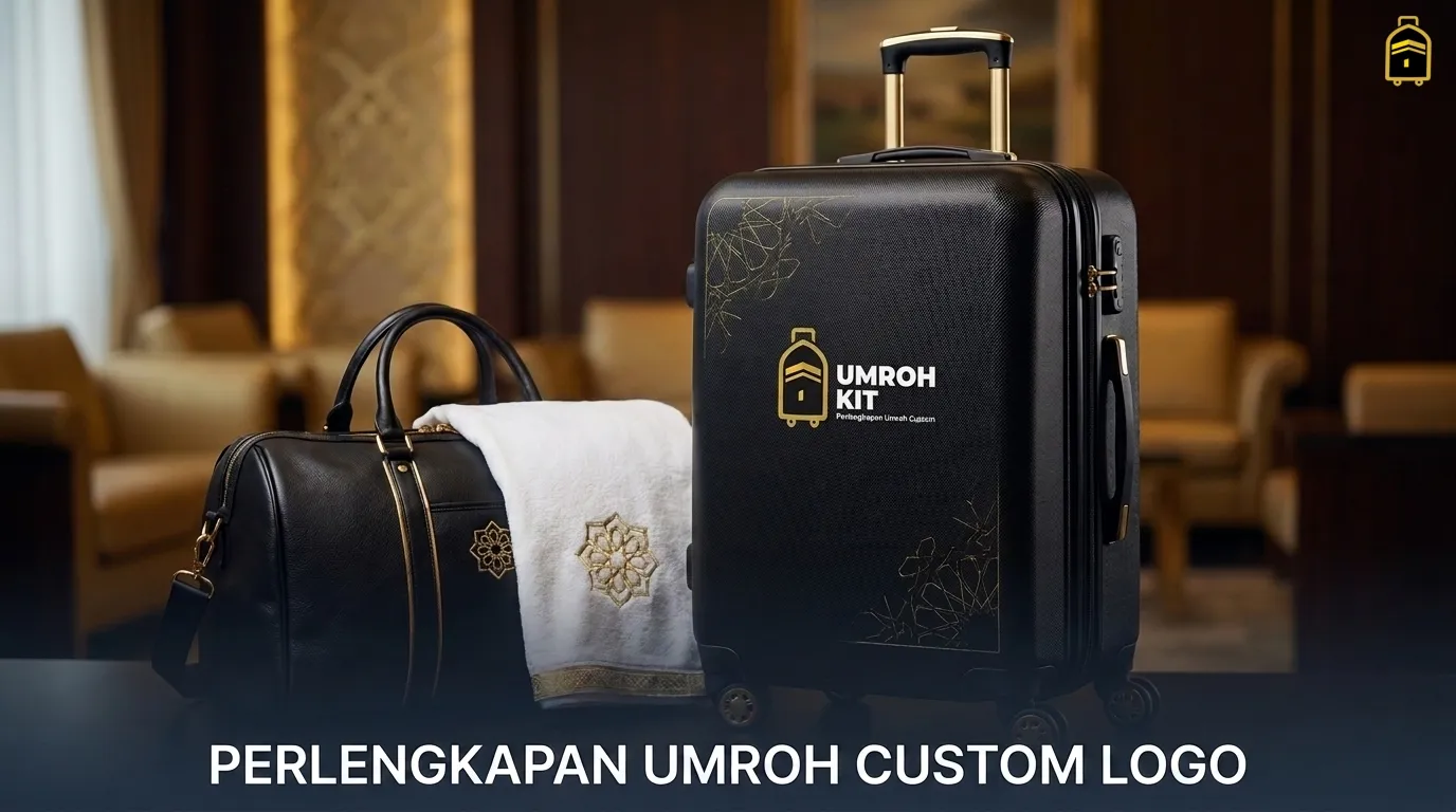 perlengkapan umroh custom logo
