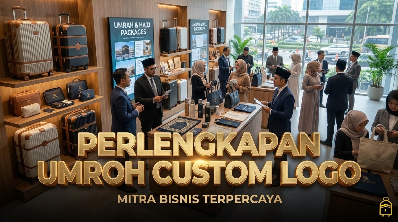 perlengkapan umroh custom logo