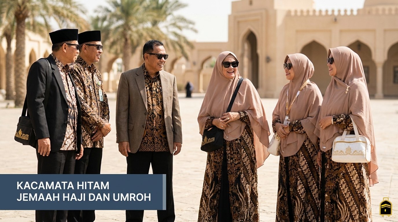 kacamata hitam perlengkapan haji