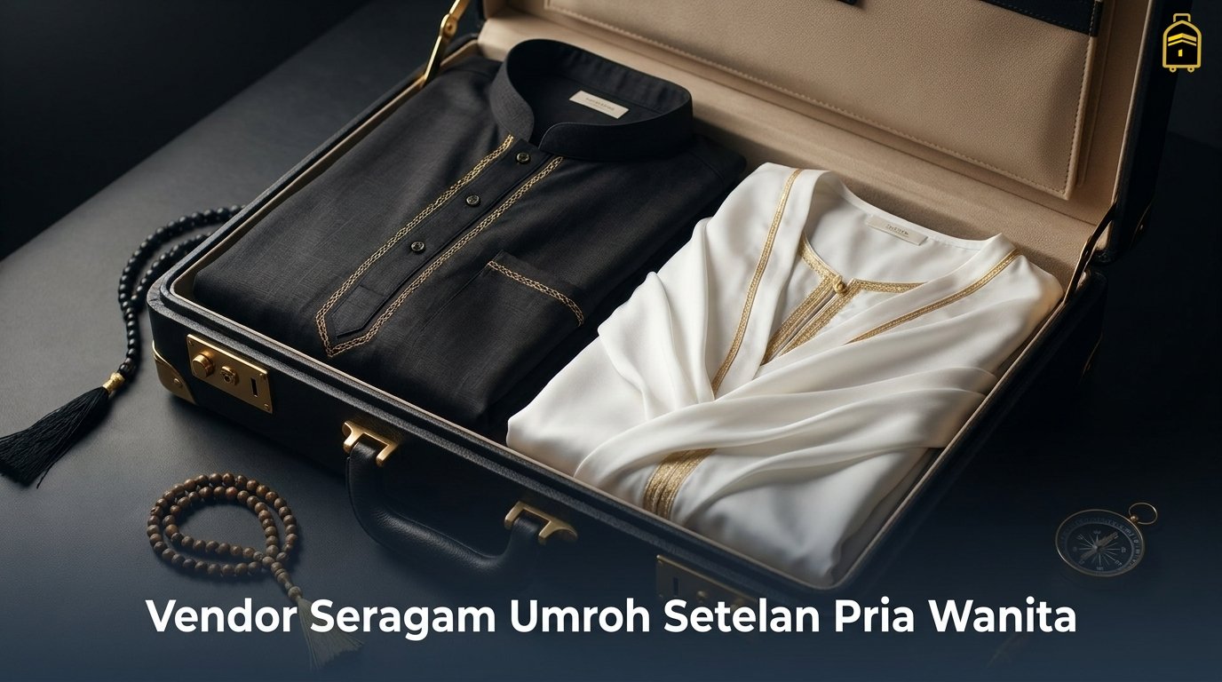 Vendor seragam umroh setelan pria wanita