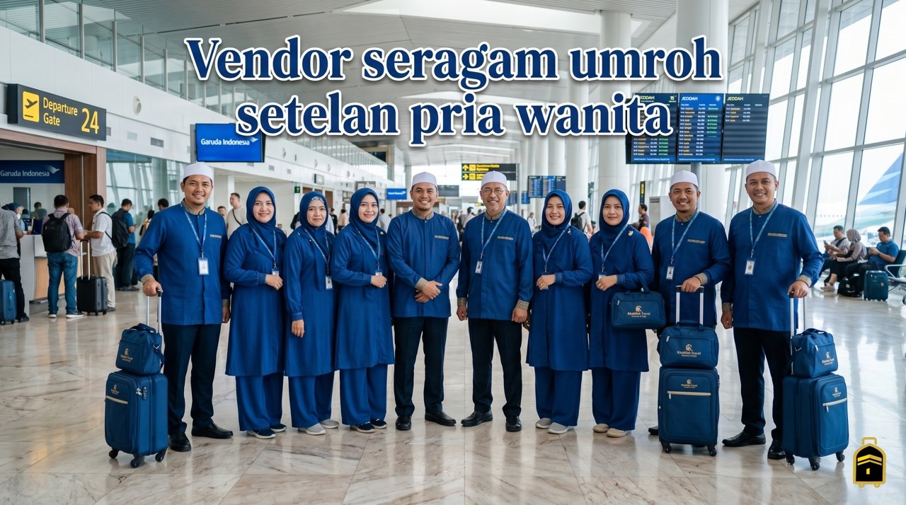 Vendor seragam umroh setelan pria wanita