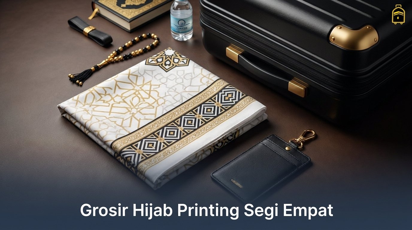 Grosir hijab printing segi empat seragam