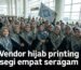 Grosir hijab printing segi empat seragam