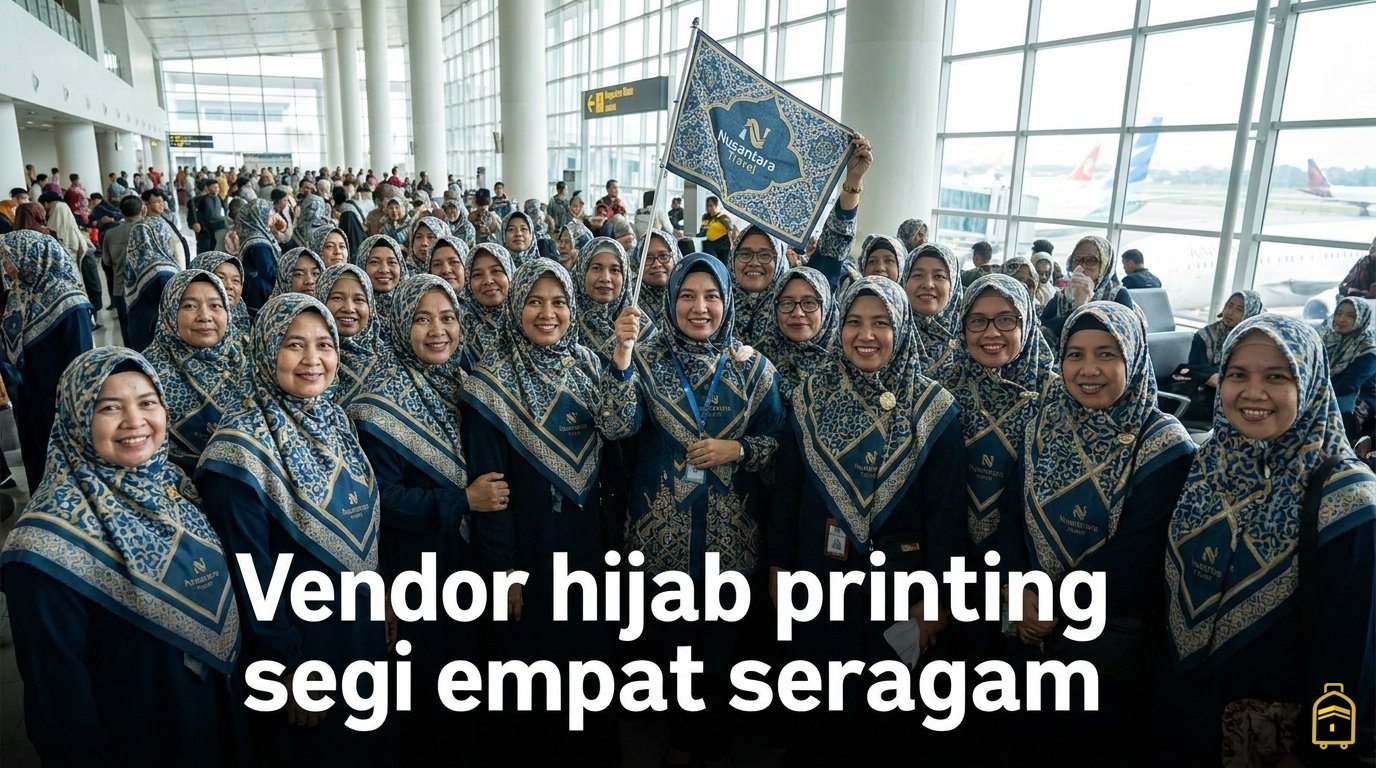 Grosir hijab printing segi empat seragam
