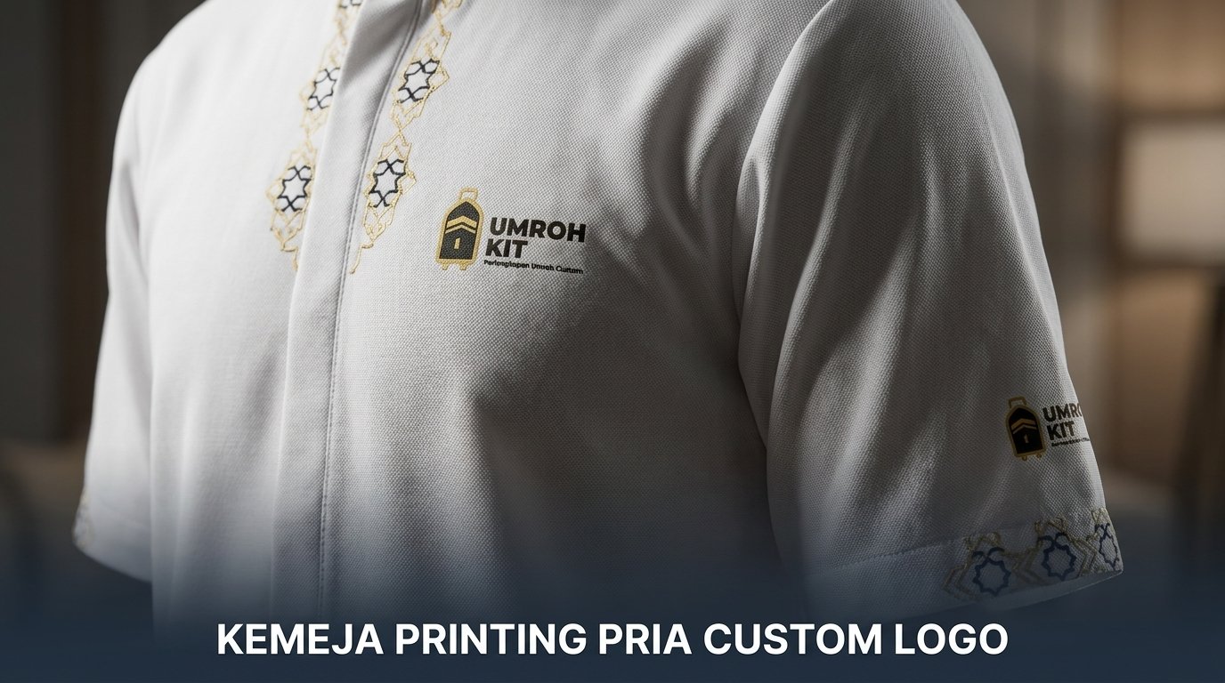 Grosir kemeja printing pria logo travel