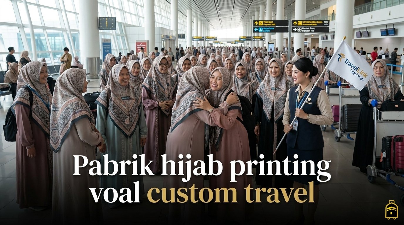 Pabrik hijab printing voal custom travel