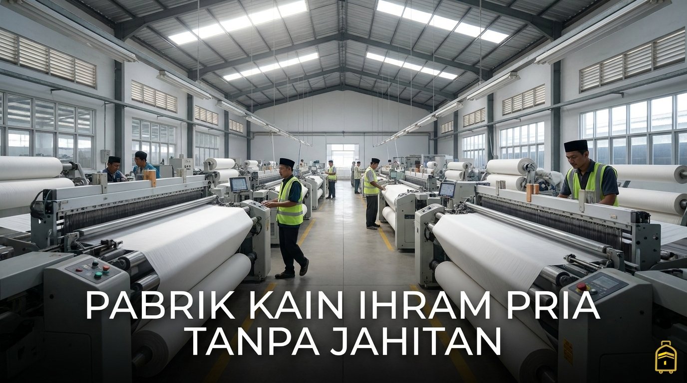 Pabrik kain ihram pria tanpa jahitan